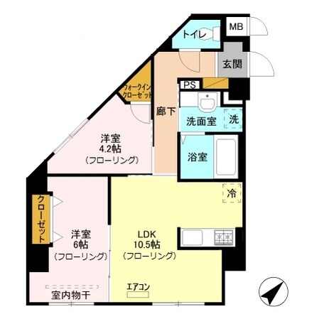 ラフレ東川口の物件間取画像